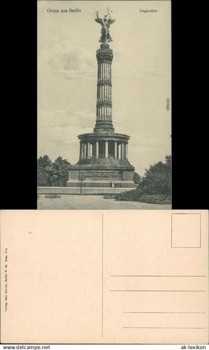 Ansichtskarte Mitte-Berlin Siegessäule 1918