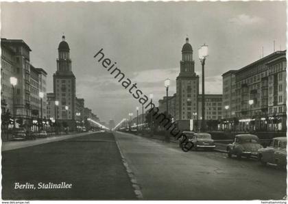 Berlin-Mitte - Stalinallee - Foto-AK Großformat - Verlag H. Sander Berlin