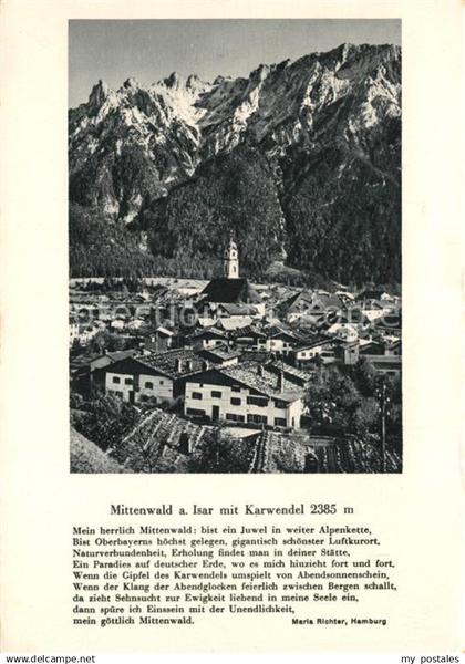 73162510 Mittenwald Bayern Panorama Mittenwald Bayern