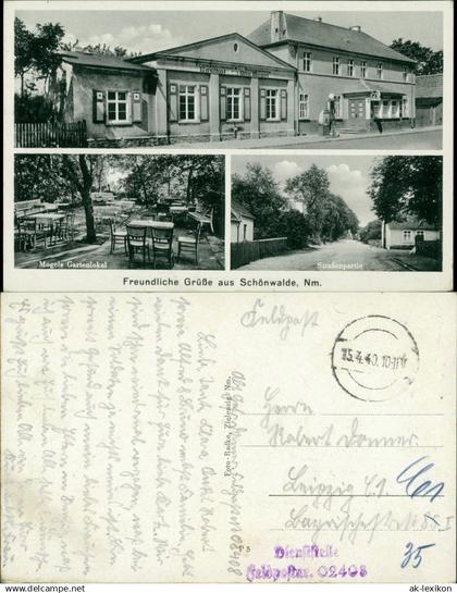 Schönwalde Neumark-Sternberg (Neumark) Prześlice Torzym 3B Gasthof, Straße 1940