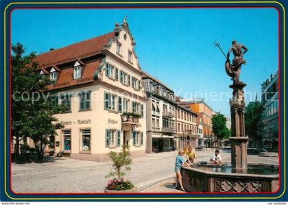 73225304 Offenburg Hauptstrasse mit Neptunbrunnen Offenburg