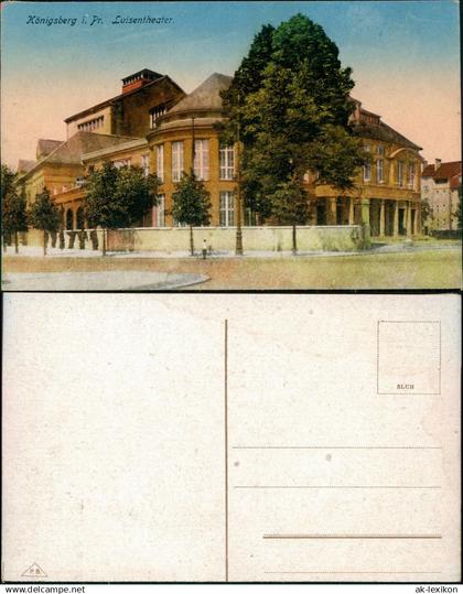 Königsberg (Ostpreußen) Калининград Luisentheater - Ostpreußen 1914