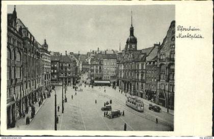 70086004 Pforzheim Pforzheim Marktplatz ungelaufen ca. 1930 Pforzheim