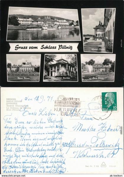 Ansichtskarte Pillnitz Schloss Pillnitz Mehrbild 
 1969