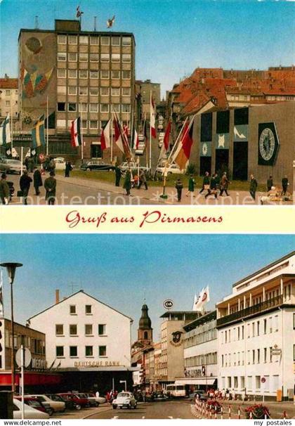 72743043 Pirmasens Innenstadt Hochhaus Gebaeude Strassenpartie Pirmasens