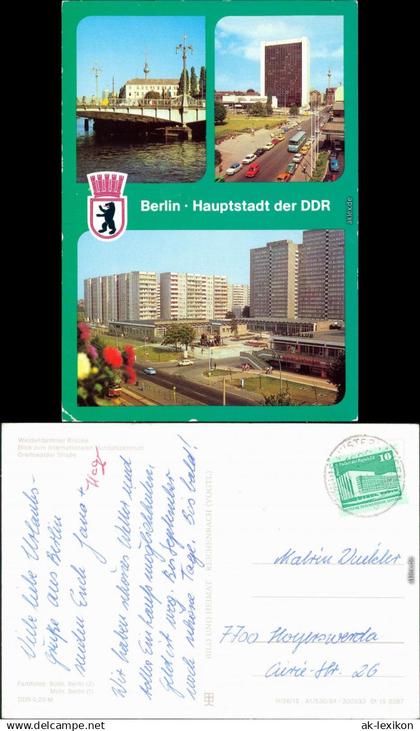 Prenzlauer Berg-Berlin Greifswalder Straße,  Brücke,   Handelszentrum 1982