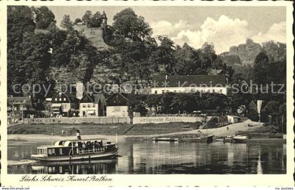 Rathen Saechsische Schweiz Hotel Erbgericht Rathen Elbe Faehre