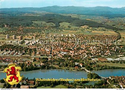 73701672 Rheinfelden Baden Fliegeraufnahme mit Hochrhein Rheinfelden Baden