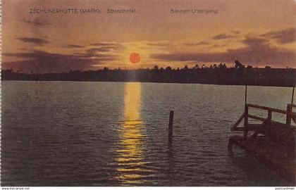 Deutschland - RHEINSBERG - Zechlinerhütte - Strandhotel - Sonnen-Untergang