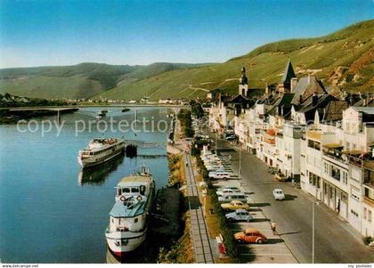 72771617 Zell Mosel Uferstrasse Schiffsanlegestelle Zell (Mosel)