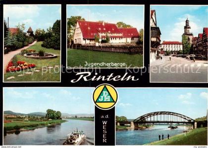 73813441 Rinteln Weser Jugendherberge Rinteln Hauptstrasse Weserpartien