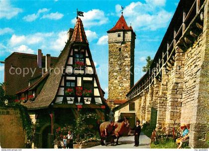 73171598 Rothenburg Tauber Gerlachschmiede Wehrgang  Rothenburg Tauber