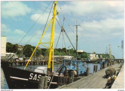 Ansichtskarte Sassnitz Saßnitz Fischereihafen 1985