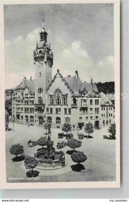 42684485 Waldheim Sachsen Rathaus Brunnen Waldheim Sachsen