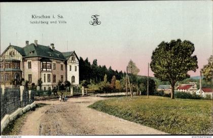 CPA Kirschau in der Lausitz, Schlossberg und Villa