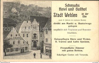 Wehlen Sachsen Schmucks Hotel und Gasthof Stadt Wehlen