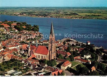 73228462 Schleswig Holstein Stadtbild mit St Petri Dom Schlei Fliegeraufnahme Sc