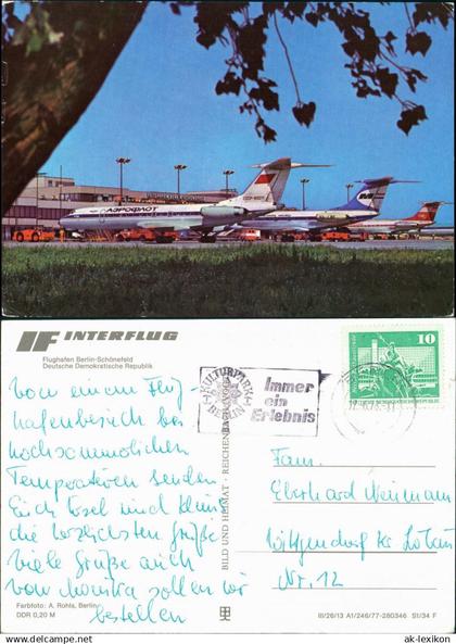 Schönefeld-Berlin азрофлот/Interflugmaschienen Flugzeuge  Aeroflot 1977