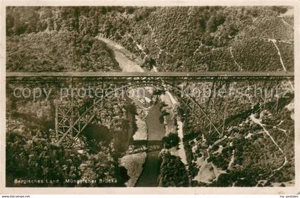 73694993 Solingen Fliegeraufnahme Bergisches Land Muengstener Bruecke  Solingen