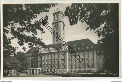 Berlin-Spandau - Rathaus - Foto-Ansichtskarte 30er Jahre