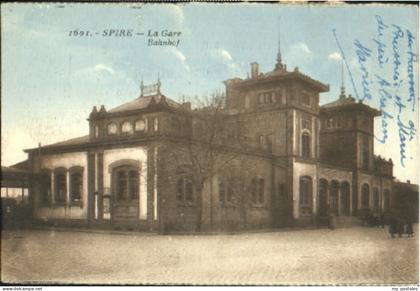 70104235 Speyer Rhein Speyer Bahnhof o 1925 Speyer Rhein