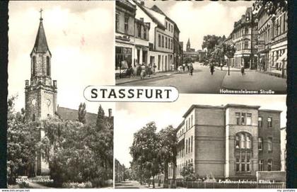 70087737 Stassfurt Stassfurt Kirche Krankenhaus Hohenerxlebener Strasse x 1963