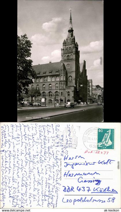 Ansichtskarte Steglitz-Berlin Rathaus 1977