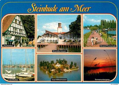 73122932 Steinhude Insel Wilhelmstein Jachthafen Fischerhus Steinhude