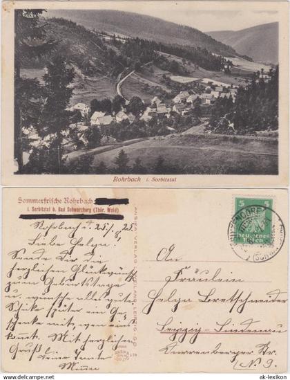 Ansichtskarte Rohrbach Rohrbach i. Sorbitztal 1925