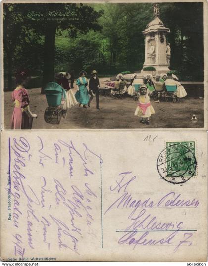 Tiergarten-Berlin Tiergarten Weltstadtleben Familien Fotokunst 1913