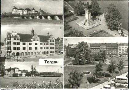 70089315 Torgau Torgau Schloss Bahnhof Denkmal Platz x 1989 Torgau