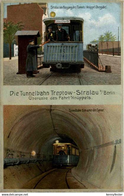 Die Tunnelbahn Treptow - Stralau bei Berlin