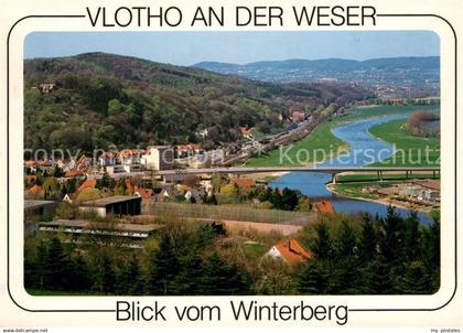 73224889 Vlotho Blick vom Winterberg auf Weser Vlotho