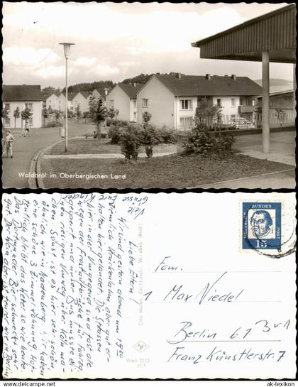 Ansichtskarte Waldbröl Straßenpartie, Neubausiedlung 1962