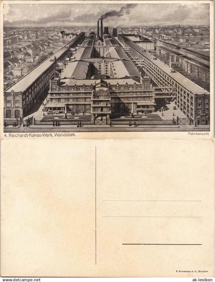 Ansichtskarte Wandsbek-Hamburg Reichardt-Kakao - Stadt 1928