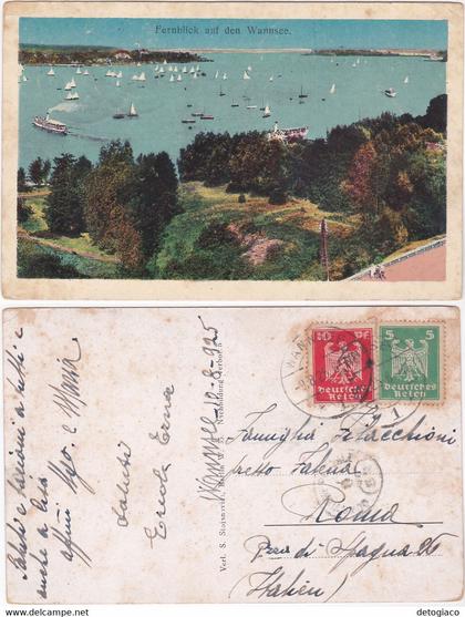 WANNSEE - BERLINO - BERLIN - GERMANIA - GERMANY - VIAGG. 1925 -81013-