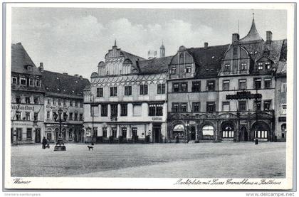 Allemagne - THURINGE - WEIMAR - marktplatz