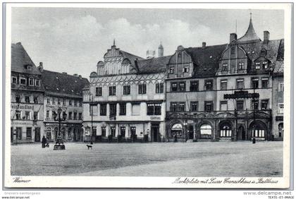 Allemagne - THURINGE - WEIMAR - marktplatz