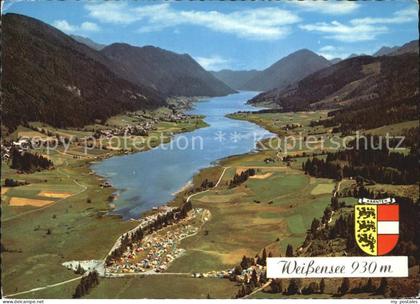 72411891 Weissensee Kaernten Fliegeraufnahme Weissensee