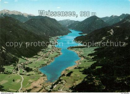 73076133 Weissensee Kaernten Fliegeraufnahme Weissensee