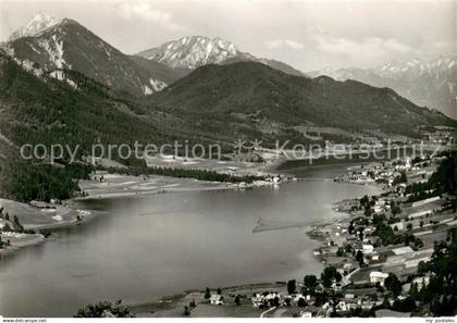 Weissensee Kaernten Fliegeraufnahme