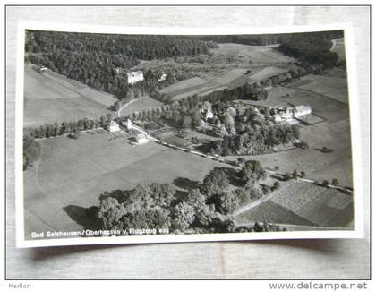 Bad Salzhausen - Oberhessen -Flugzeug aus  foto AK RPPC   D92510