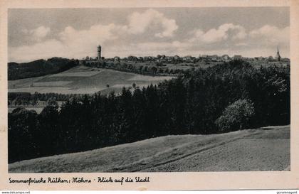 SOMMERFRISCHE RÜTHEN ( MÖHNE) BLICK AUF DIE STADT    2 SCANS