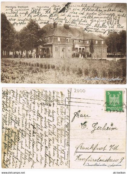 Winterhude (Mühlenkamp)-Hamburg Park-Caffee im Stadtpark Hamburg 1926