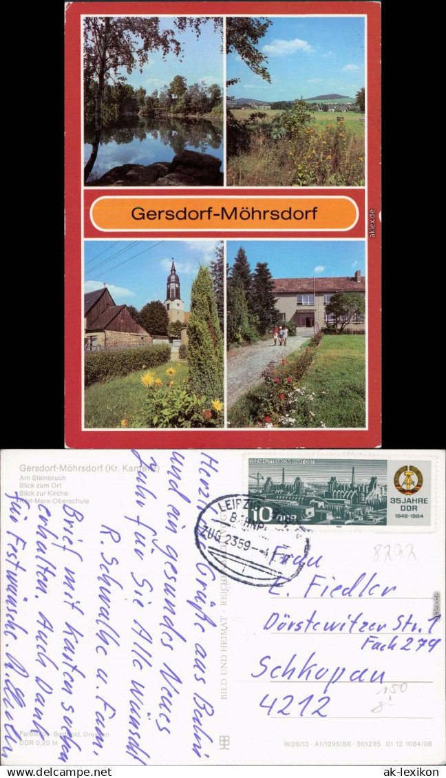 Gersdorf Möhrsdorf Am Steinbruch, , Karl-Marx-Oberschule 1986