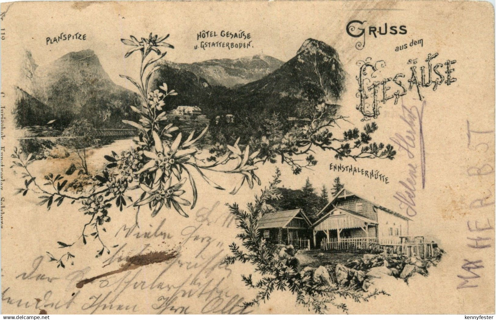 Gesäuse/Steiermark - Gesäuse, Gruss aus dem Gesäuse