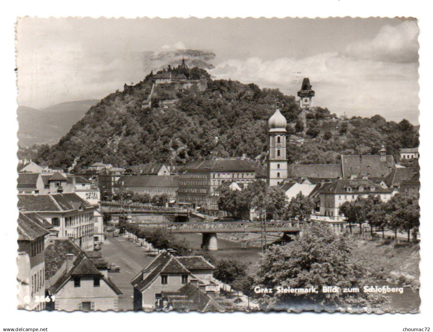 GF Autriche Styrie 001, Graz Steiermark, Blick zum Schlossberg