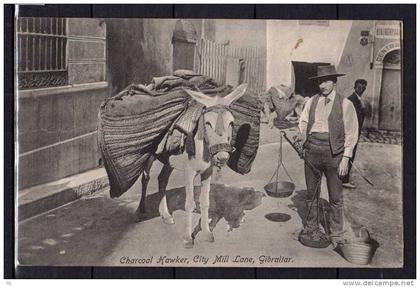 Gibraltar - Charcoal Hawker , City Mill Lane - Gibraltar