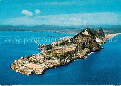 Gibraltar Gibilterra South East aerial view