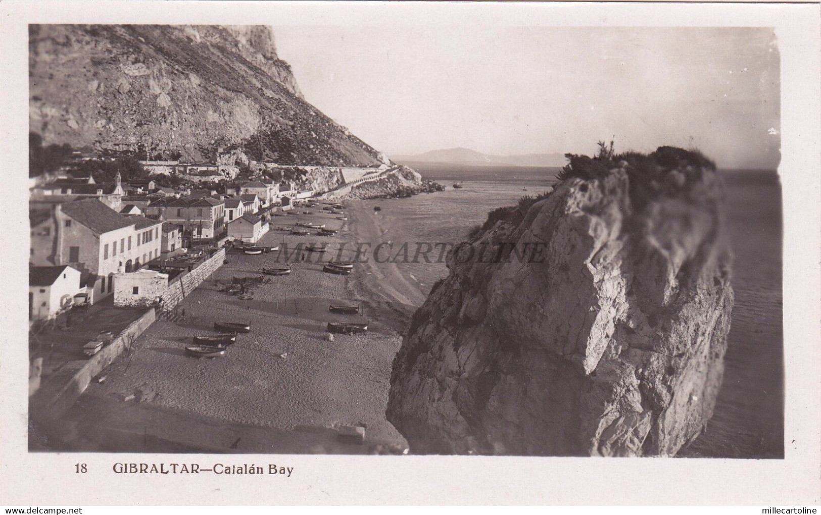 GIBRALTAR - Catalan Bay - Photo Postcard